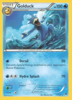 GOLDUCK 17/122 RARE BREAKPOINT POKEMON NEAR MINT - Image 1