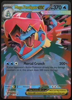 Mega Feraligatr ex 036 Holo Promo ME: Mega Evolution Promo Holo Near Mint - Image 1