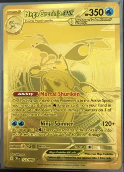 🔥Mega Greninja ex 122/086 Chaos Rising Hyper Rare Strong PSA 10 Contender!🔥 - Image 1