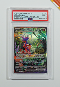 Pokemon PSA 9 Koraidon Ex #247 SVI IT Special Illustration Rare 2023 Italiano - Image 1