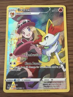 The Pokemon Company Pokemon TCG Braixen Serena Full Art Holo UR EN TG01/TG30 - Image 1