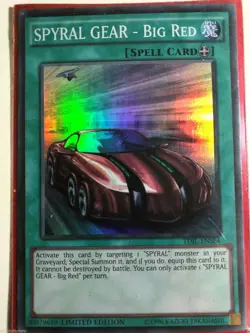 YUGIOH SPYRAL GEAR - Big Red - SUPER Rare TDIL-ENSE4 NM - Image 1