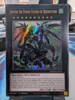 YuGiOh! Jupiter The Power Patron of Destruction DOOD-EN044 Ultra Rare 1st Ed - Image 1