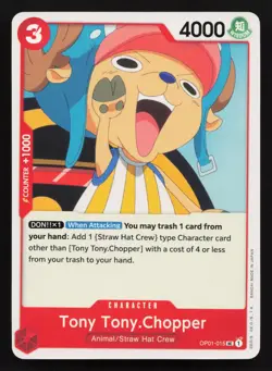 Tony Tony.Chopper OP01-015 Romance Dawn One Piece x4 Playset Pre-Errata - Image 1
