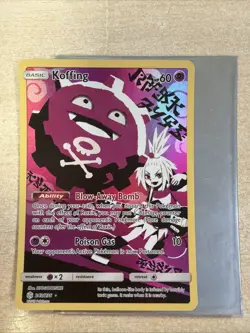 Pokemon Koffing Cosmic Eclipse Secret Rare Card 243/236 Pokemon Tcg - Image 1