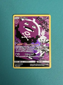 Pokemon Koffing Holo TCG Card Secret Rare Cosmic Eclipse Full Art 243/236 NM - Image 1