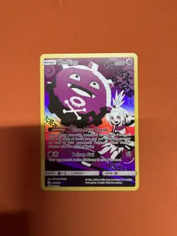 Pokemon Koffing Holo TCG Card Secret Rare Cosmic Eclipse Full Art 243/236 LP/NM - Image 3