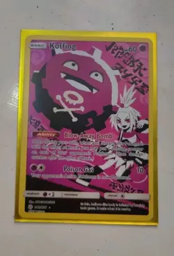Pokemon Koffing Holo Secret Rare TCG Card Cosmic Eclipse Full Art 243/236 - Image 1