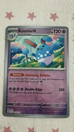 Azumarill 074/191 Surging Sparks Reverse Holo Pokemon TCG Card - Image 1