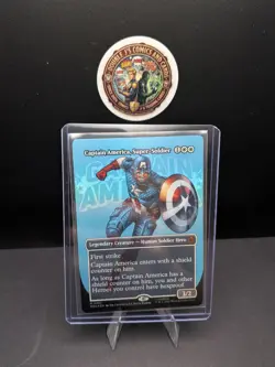 MINT!!! Wizards of the Coast MTG Marvel 2-Card Lot Captain America + Incursion - Image 2