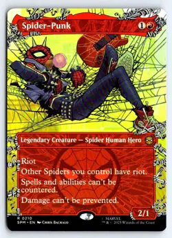 Spider-Punk (0210) (Borderless) 210 Marvel's Spider-Man Magic: The Gathering NM - Image 1