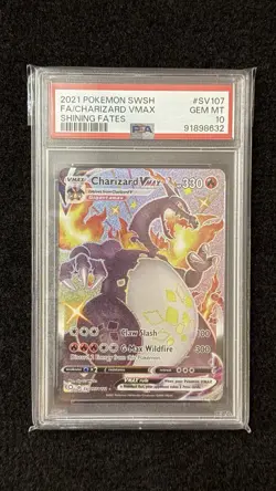 Pokemon Charizard VMAX Shining Fates SV107/SV122 PSA 10 - Image 1