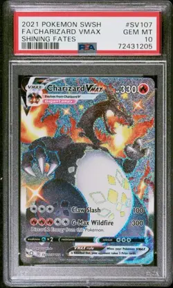 Pokemon Charizard VMAX Shining Fates SV107/SV122 PSA 10 - Image 1