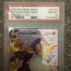 Pokemon TCG Charizard VMAX Shining Fates SV107/SV122 PSA 10 Gem Mint - Image 2