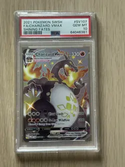 Pokemon TCG Charizard VMAX Shining Fates SV107/SV122 PSA 10 Gem Mint - Image 1