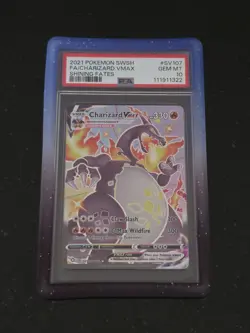 Pokemon TCG Charizard VMAX Shining Fates SV107/SV122 PSA 10 Gem Mint - Image 5