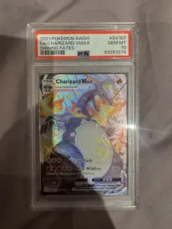 Pokemon TCG Charizard VMAX Shining Fates SV107/SV122 PSA 10 Gem Mint - Image 1