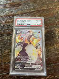 PSA 10 Charizard Vmax SV107/SV122 Shining Fates Shiny Secret Rare POKEMON - Image 1