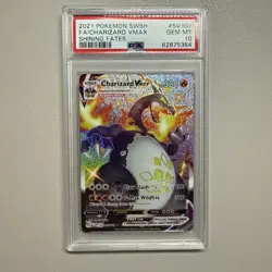 Pokemon TCG Charizard VMAX Shining Fates SV107/SV122 PSA 10 Gem Mint - Image 1