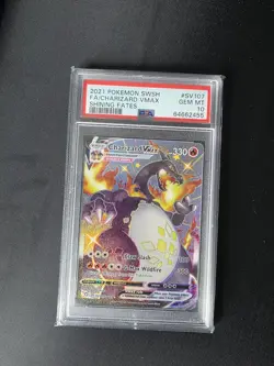 Pokemon Charizard Vmax Shining Fates 2021 SV107/SV122 English PSA 10 - Image 1