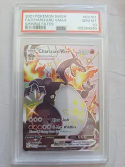 Charizard Vmax Sv107 Psa 10 Pokemon Shining Fates Full Art Sv107/sv122 - Image 1