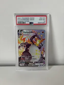 PSA 10 Pokemon Charizard VMAX Shining Fates Shiny Vault SV107/SV122 Holo - Image 1