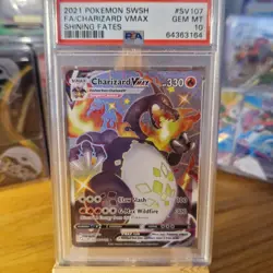 Pokemon TCG - Charizard VMAX - Shining Fates SV107/SV122 - PSA 10 GEM MINT - Image 1