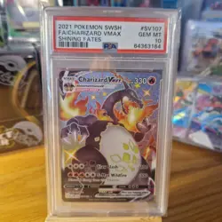 Pokemon TCG - Charizard VMAX - Shining Fates SV107/SV122 - PSA 10 GEM MINT - Image 3