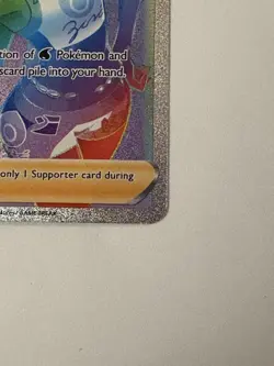 Nessa 196/185 Vivid Voltage NM Full Art Secret Rainbow Rare Pokemon Card - Image 4