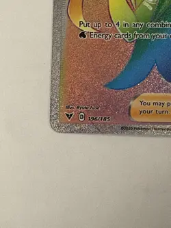 Nessa 196/185 Vivid Voltage NM Full Art Secret Rainbow Rare Pokemon Card - Image 5