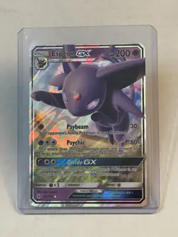 Pokemon TCG Espeon GX 61/149 Sun & Moon Base Set Ultra Rare Holo 2017 LP - Image 1