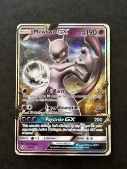 2017 Pokemon Shining Legends Mewtwo GX 39/73 Ultra Rare Holo - Image 1