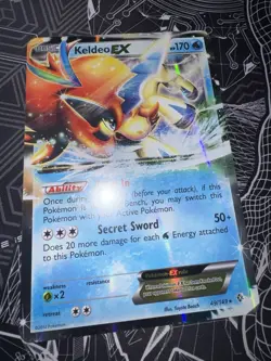 JUMBO/OVERSIZED Keldeo EX 49/149 Promo Pokemon Card 2012 NM/LP - Image 1