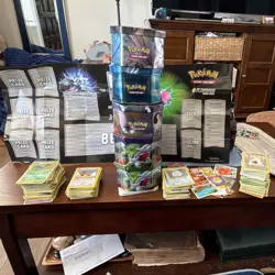 Pokemon Diamond & Pearl Mixed Card Lot 1999-2009 English w/ Tins over 900 cars - Image 1