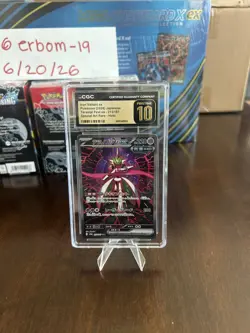 ✨CGC Pristine 10 Pokemon TCG Iron Valiant ex 213/187 SAR Holo JP 2024 - Image 1