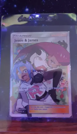 Pokemon TCG Hidden Fates Jessie & James 68/68 Trainer Full Art Holo Ultra Rare - Image 1