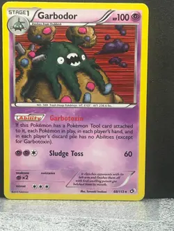 Garbodor 68/113 Rare Legendary Treasures Pokemon Holo MP - Image 1