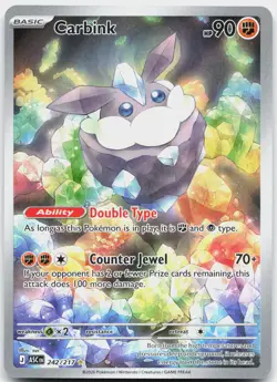 Carbink 242/217 Illustration Rare Ascended Heroes Pokemon Near Mint - Image 1