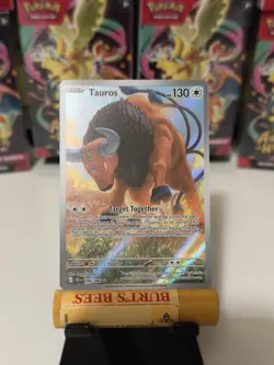 2026 Pokemon Mega Evolution Chaos Rising- Tauros Illustration Rare- Mint 96/86 - Image 1