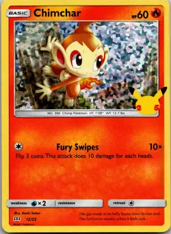 Chimchar 21/156 Common Ultra Prism Holo Pokemon Near Mint - Image 1