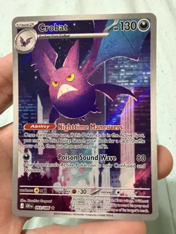 Crobat 093/086 Me04: Chaos Rising Holo Pokemon Illustration Rare 93/86 - Image 1