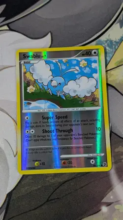 Pokemon TCG Swablu 86/106 Great Encounters Reverse Holo NM - Image 1