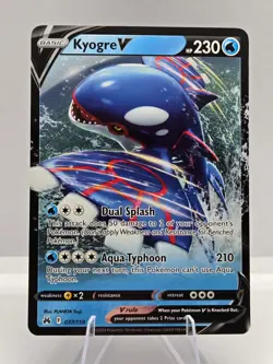 Kyogre V 037/159 Holo V Rare Crown Zenith Pokemon NM - Image 1