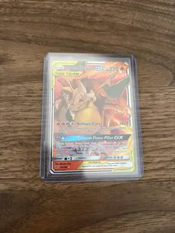 Pokemon TCG Charizard Braixen Tag Team GX Cosmic Eclipse 22/236 Holo Ultra Rare - Image 1