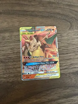 Pokemon TCG Charizard Braixen Tag Team GX Cosmic Eclipse 22/236 Holo Ultra Rare - Image 2