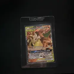Pokemon TCG Charizard & Braixen Tag Team GX Cosmic Eclipse 22/236 Holo Ultra Rar - Image 1