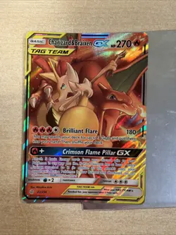 Pokemon TCG Charizard Braixen Tag Team GX Cosmic Eclipse 22/236 Holo Ultra Rare - Image 3
