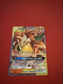 Pokemon TCG Charizard Braixen Tag Team GX Cosmic Eclipse 22/236 Holo Ultra Rare - Image 1