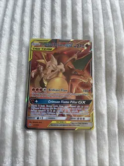 Pokemon TCG Charizard Braixen Tag Team GX Cosmic Eclipse 22/236 Holo Ultra Rare - Image 1