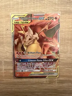 Pokemon TCG Charizard Braixen Tag Team GX Cosmic Eclipse Holo Ultra Card 22/236 - Image 1